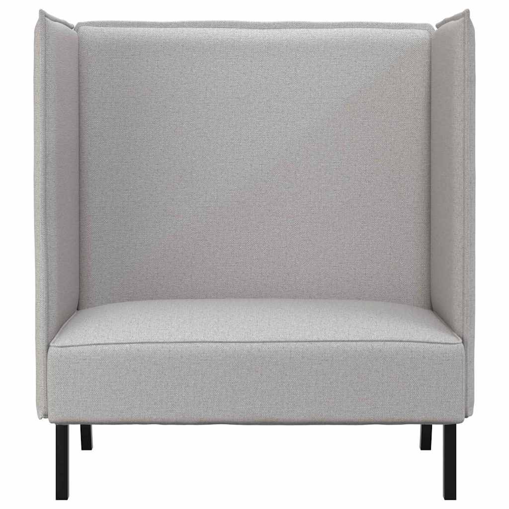 Sofá de Encosto Alto Cinza Nuvem 109 x 56 x 121 cm tecido