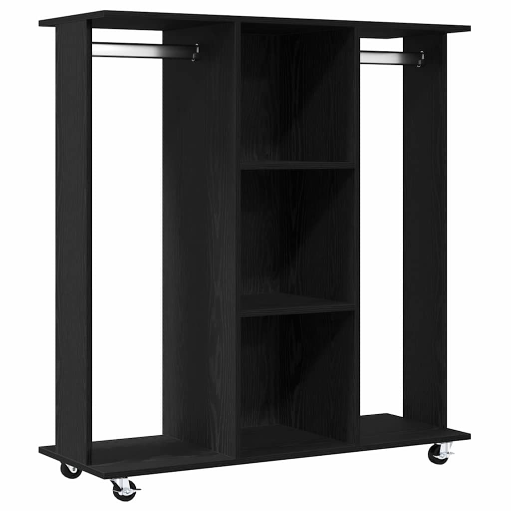 Guarda-roupa com prateleira Carvalho preto 102 x 38 x 110 cm