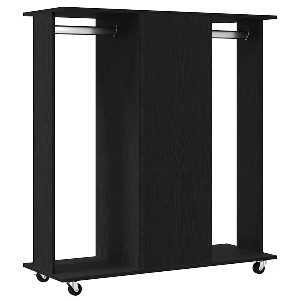 Guarda-roupa com prateleira Carvalho preto 102 x 38 x 110 cm
