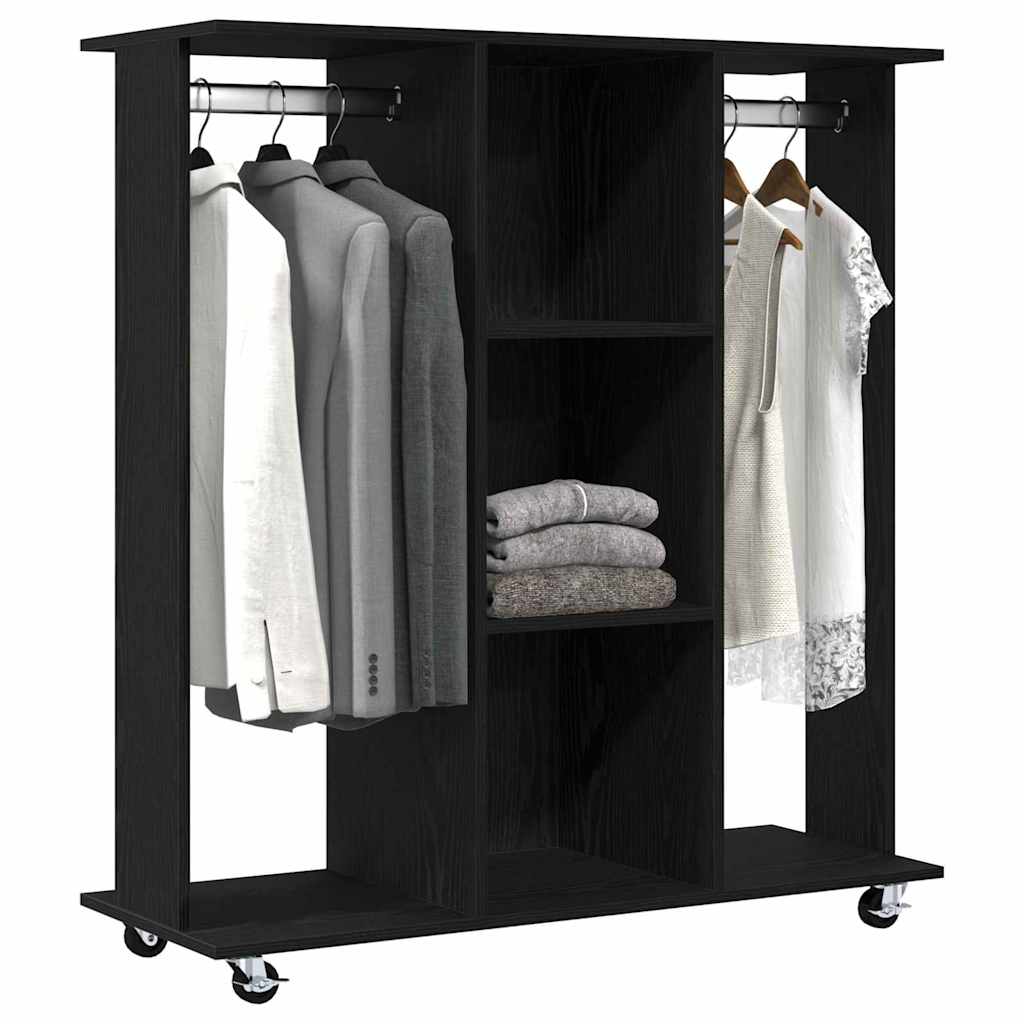 Guarda-roupa com prateleira Carvalho preto 102 x 38 x 110 cm