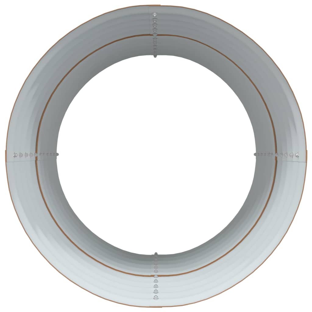Canteiro de jardim elevado Castanho 80 x 80 x 81 cm Aço