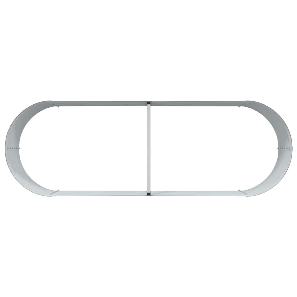 Canteiro de jardim elevado Castanho 240 x 80 x 44 cm Aço