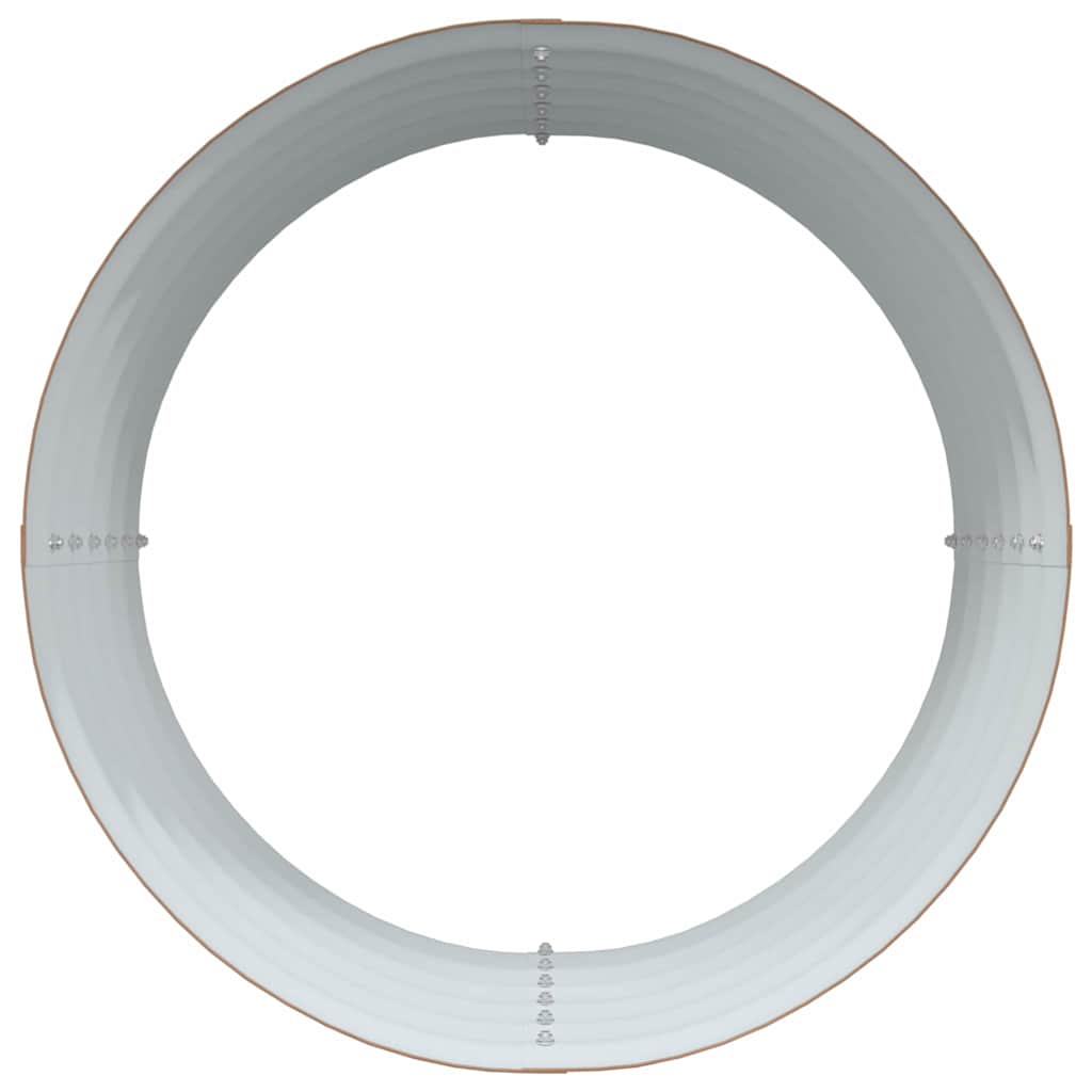 Canteiro de jardim elevado Castanho 80 x 80 x 44 cm Aço