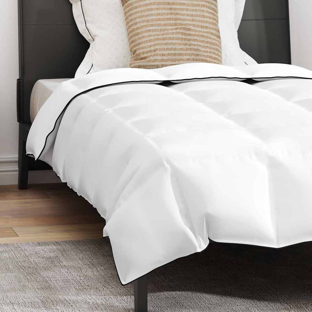 Duvet de Inverno com Travesseiro 2 pcs Branco Pena de ganso
