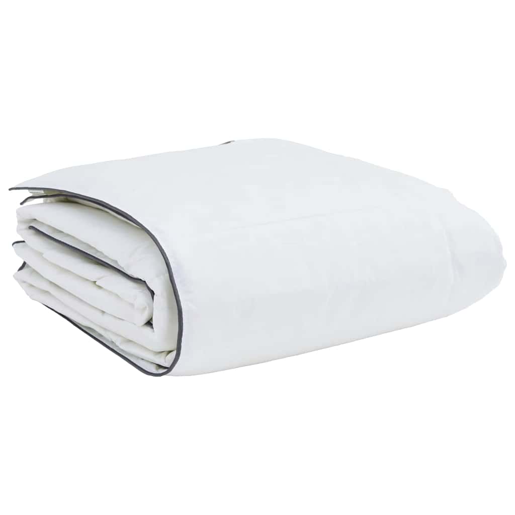 Duvet de Inverno com Travesseiro 2 pcs Branco Pena de ganso