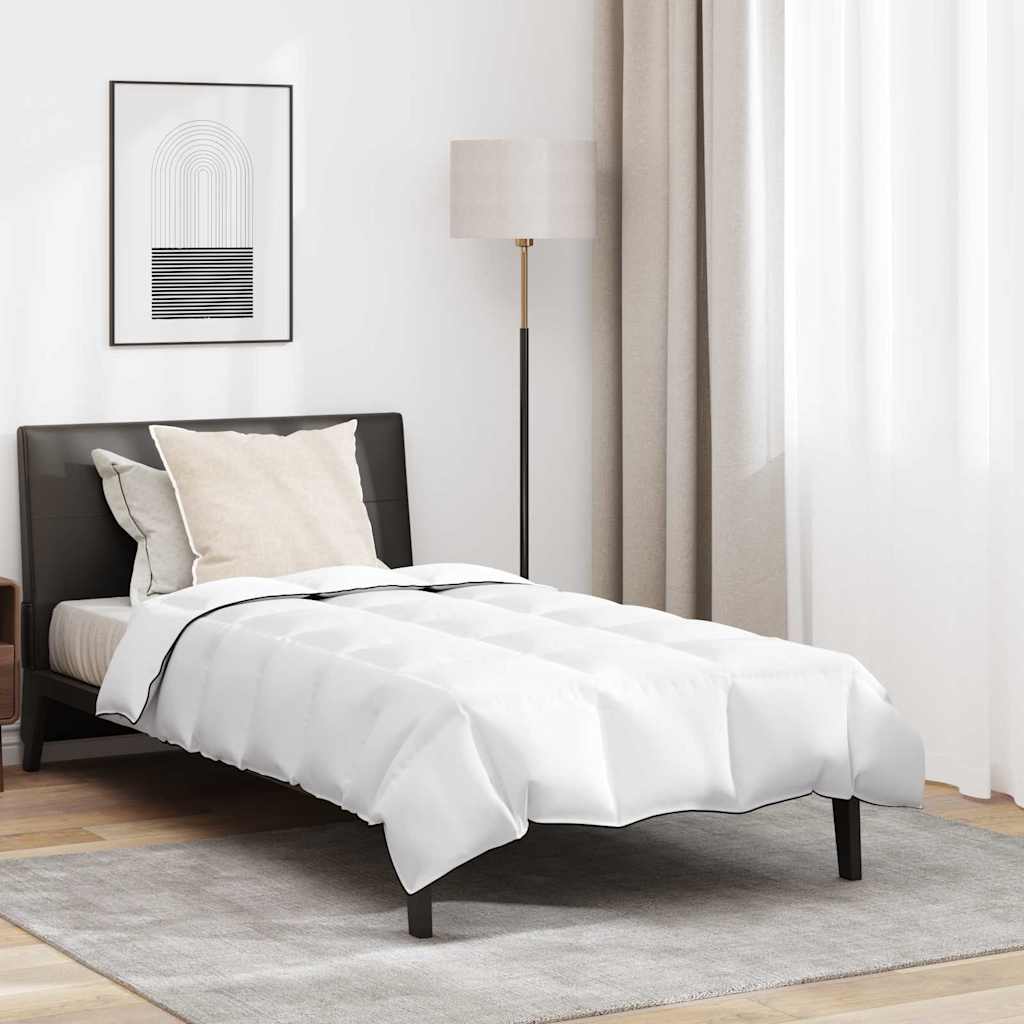 Duvet de Inverno com Travesseiro 2 pcs Branco Pena de ganso