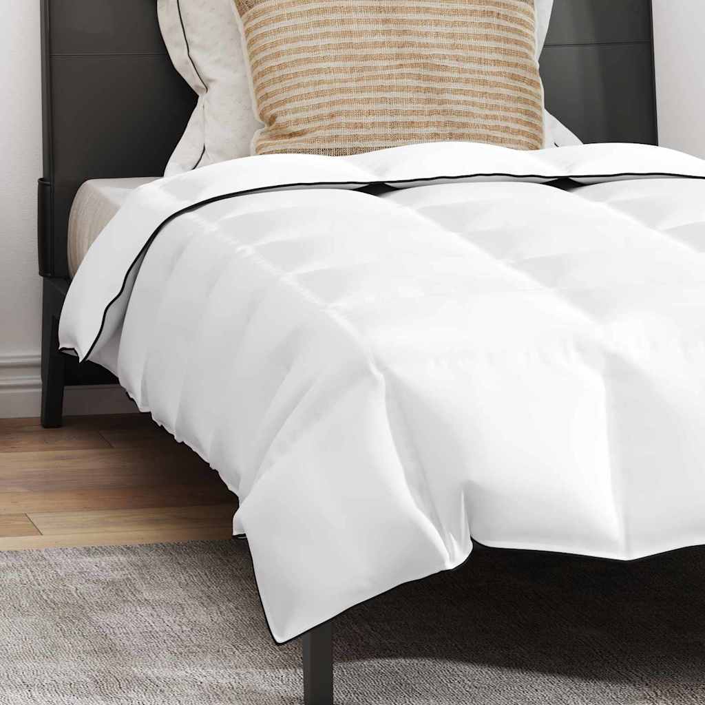 Duvet de Inverno com Travesseiro 2 pcs Branco Pena de ganso