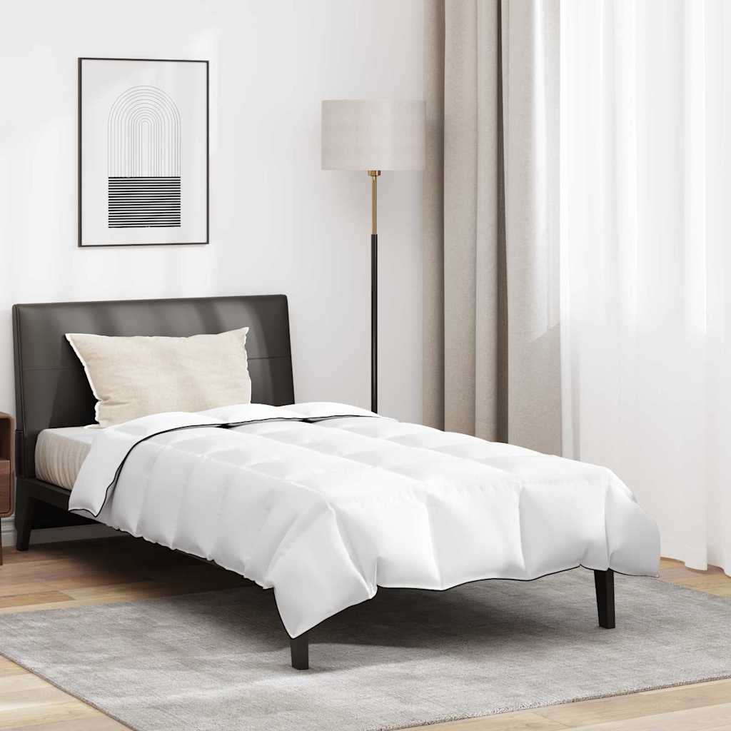 Duvet de Inverno com Travesseiro 2 pcs Branco Pena de ganso