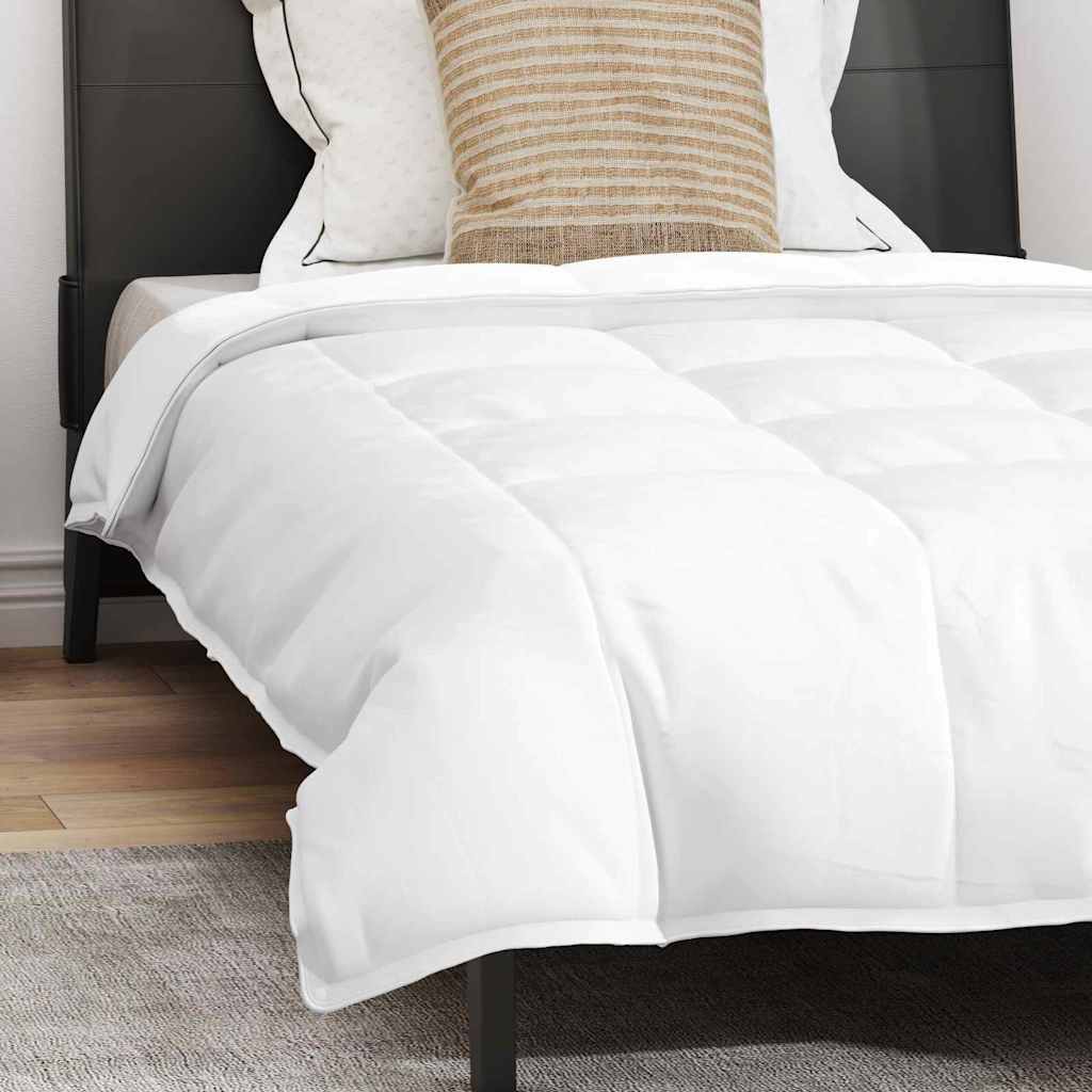 Duvet com Travesseiro 2 pcs Branco Pena de ganso