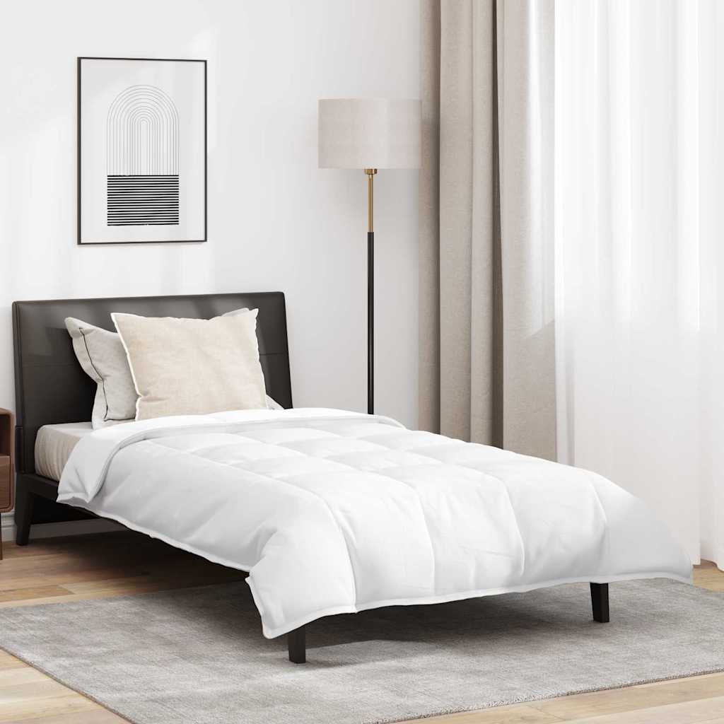 Duvet com Travesseiro 2 pcs Branco Pena de ganso