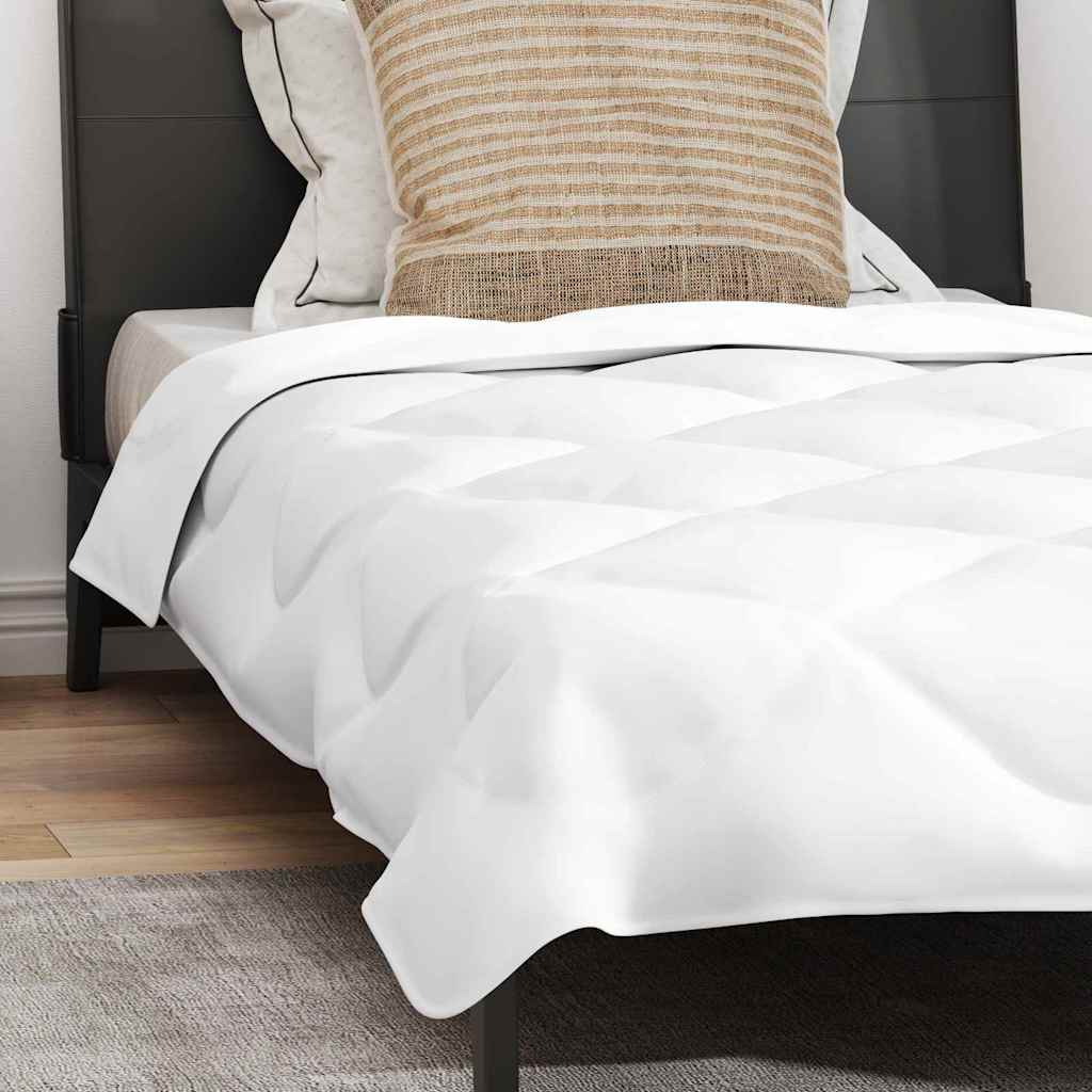 Edredom com Travesseiro com travesseiro 2 pcs Branco Microfibra