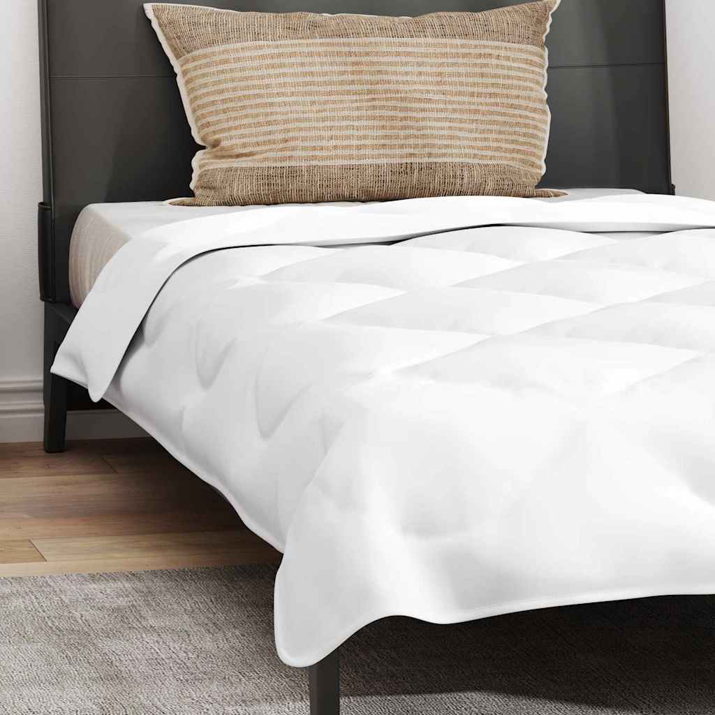 Edredom com Travesseiro com travesseiro 2 pcs Branco Microfibra