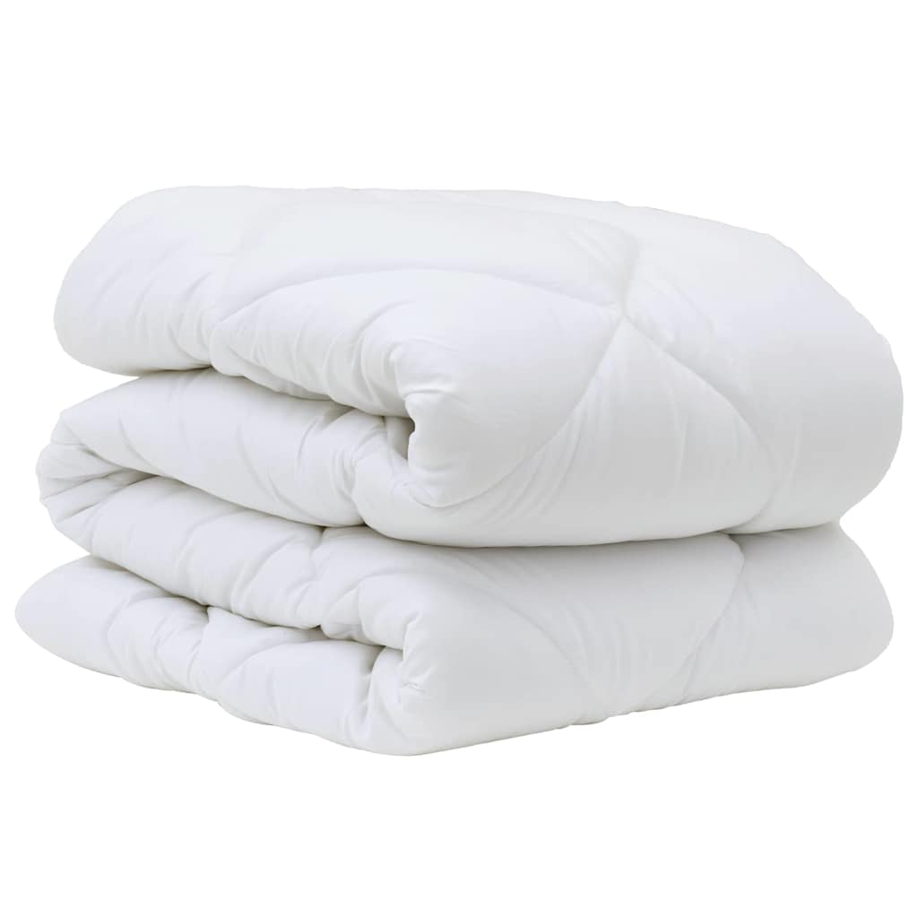 Edredom com Travesseiro com travesseiro 2 pcs Branco Microfibra
