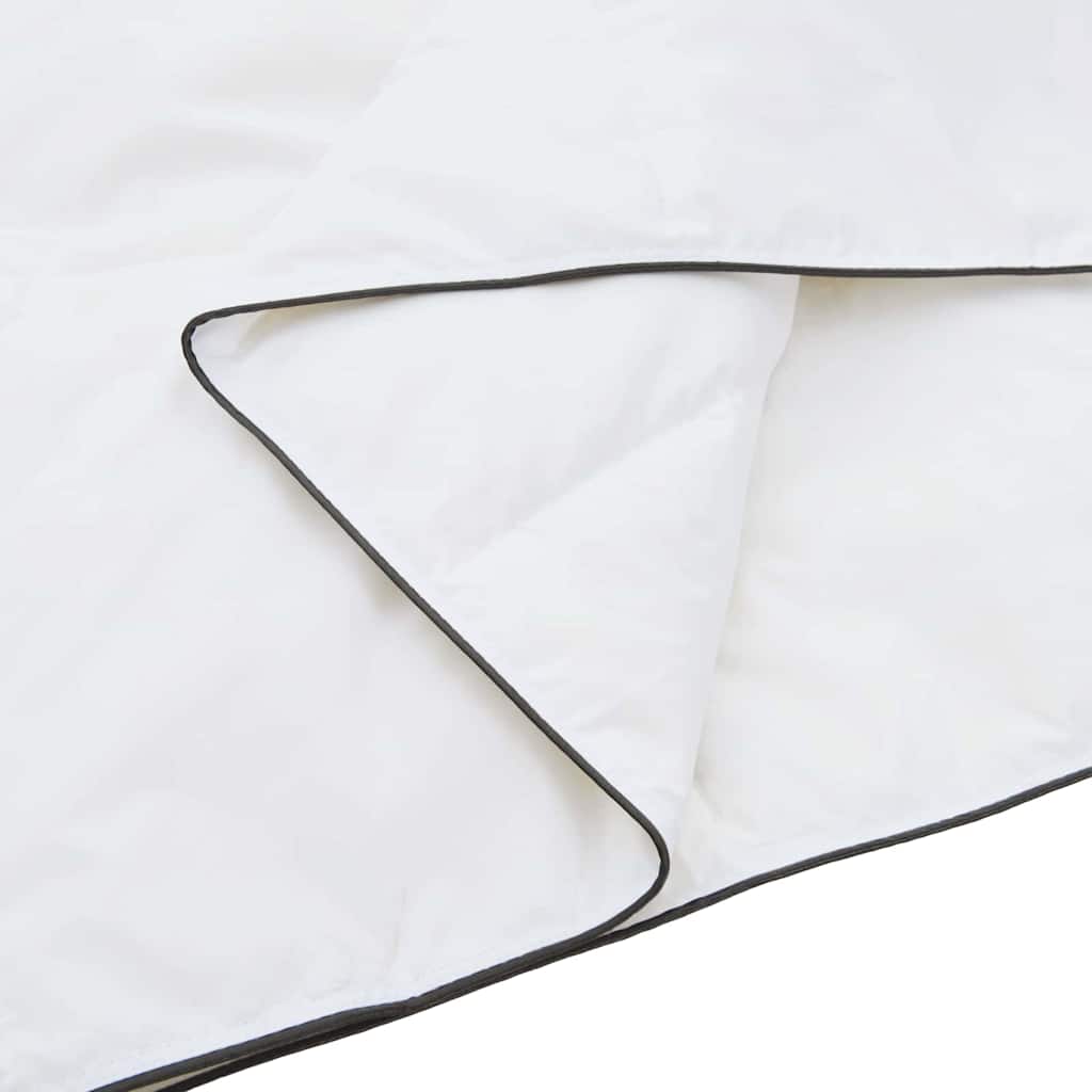 Conjunto de Edredom 3 pcs Branco Microfibra e Algodão