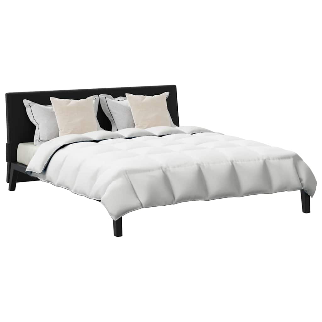 Conjunto de Edredom 3 pcs Branco Microfibra e Algodão