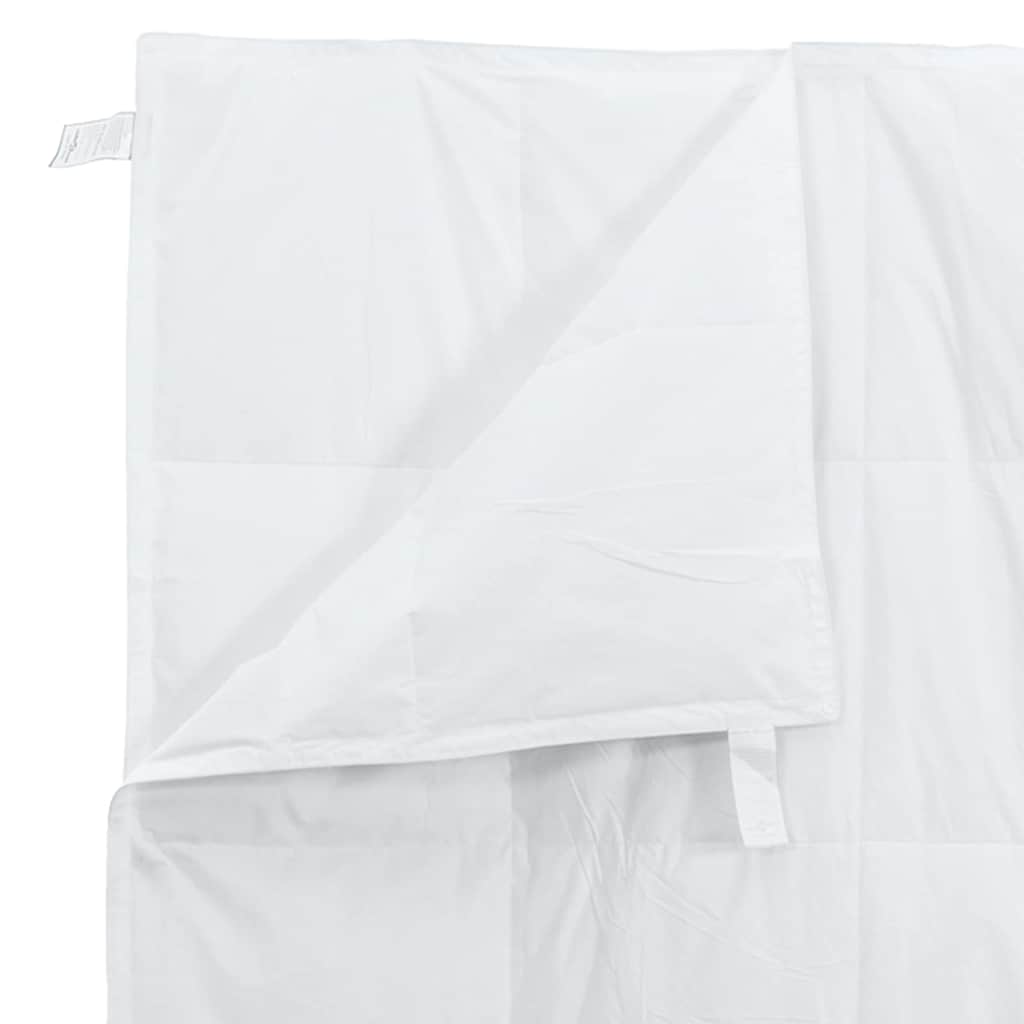 Conjunto de Edredom com travesseiro 3 pcs Branco Pena de ganso