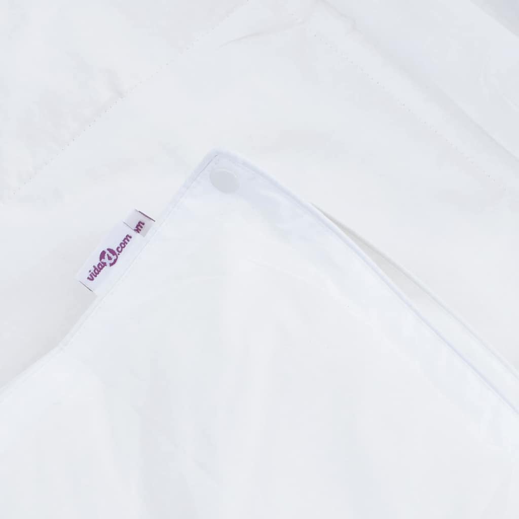 Conjunto de Edredom com travesseiro 3 pcs Branco Pena de ganso