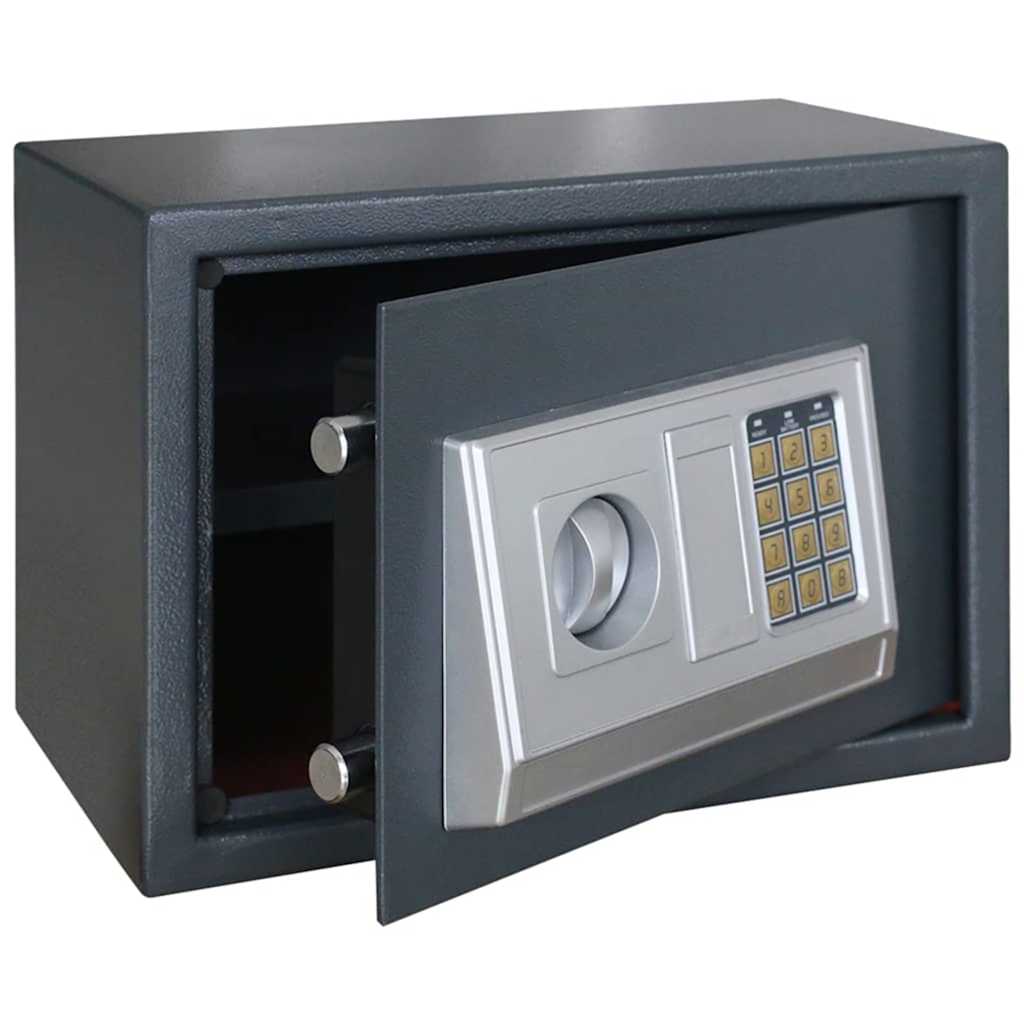 Cofre Digital com bloqueio Cinzento escuro 35 x 25 x 25 cm Aço