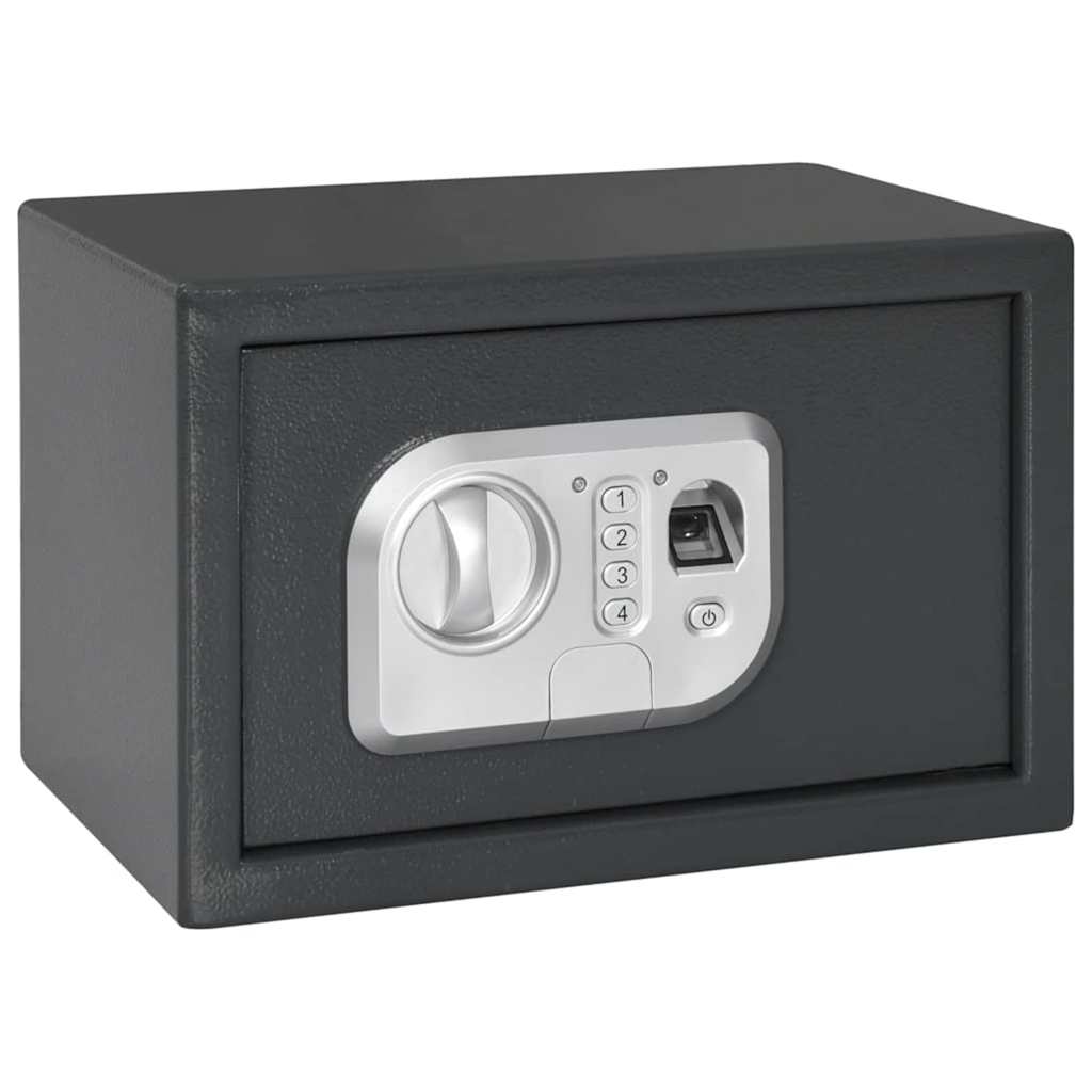 Cofre Digital com bloqueio Cinza escuro 20 x 31 x 20 cm Aço