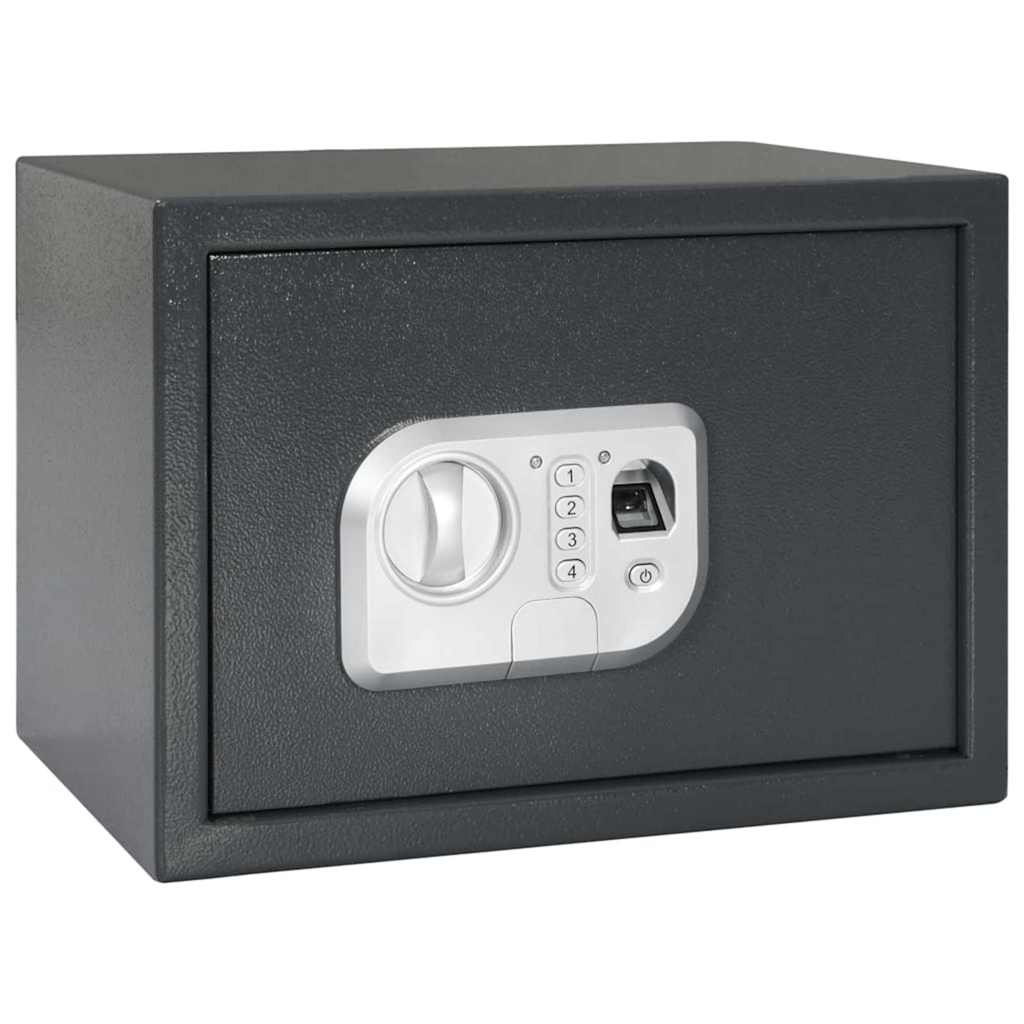 Cofre Digital com bloqueio Cinza escuro 25 x 35 x 25 cm Aço