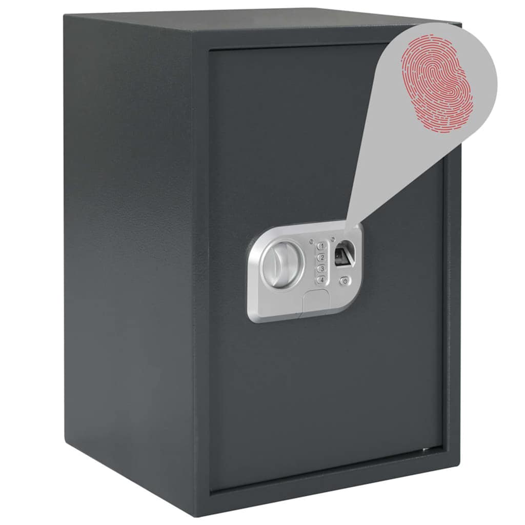 Cofre Digital com bloqueio Cinza escuro 31 x 35 x 50 cm Aço