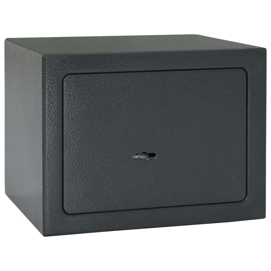 Cofre com bloqueio Cinza escuro RAL7016 17 x 23 x 17 cm Aço