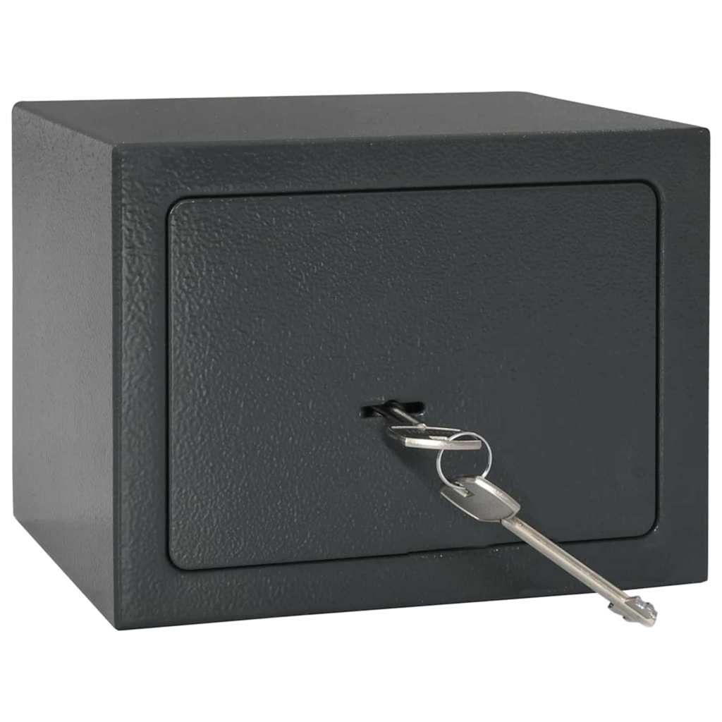Cofre com bloqueio Cinza escuro RAL7016 17 x 23 x 17 cm Aço