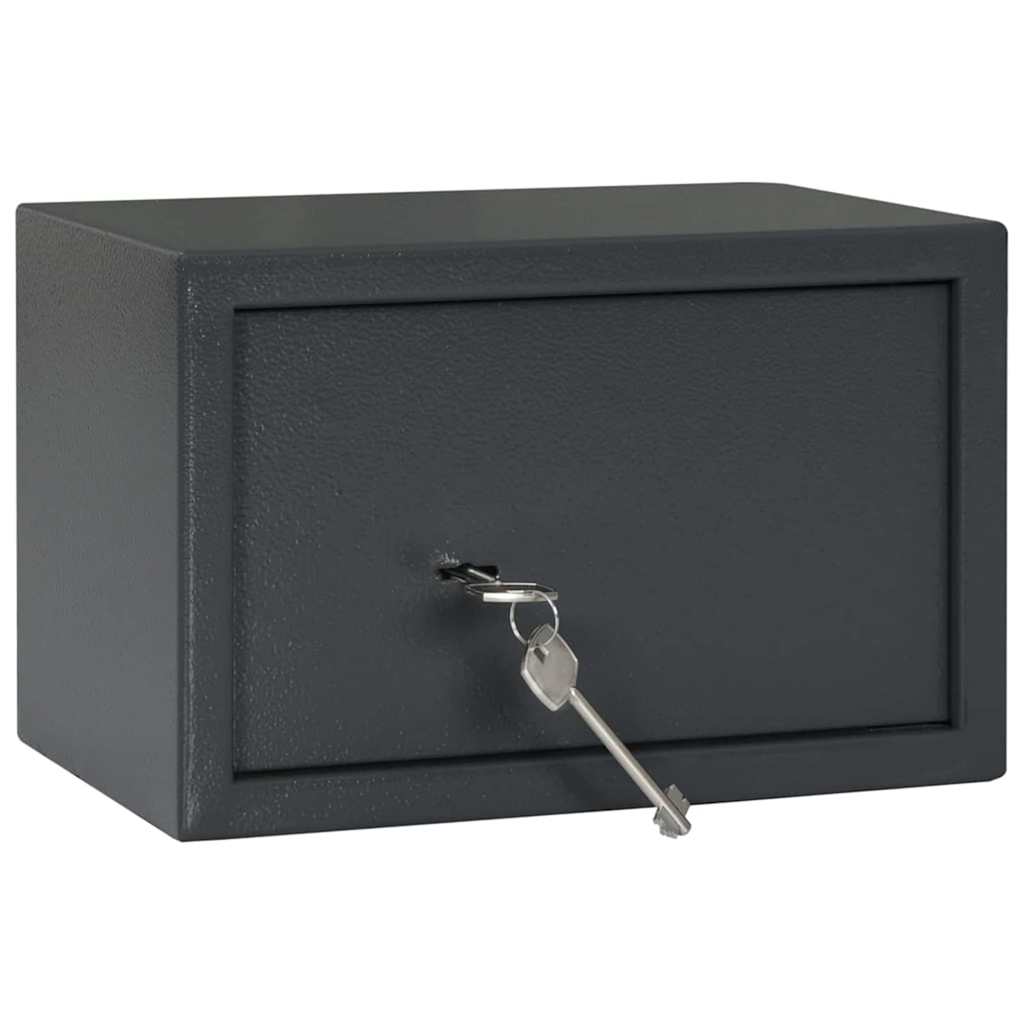 Cofre com bloqueio Cinza escuro RAL7016 20 x 31 x 20 cm Aço