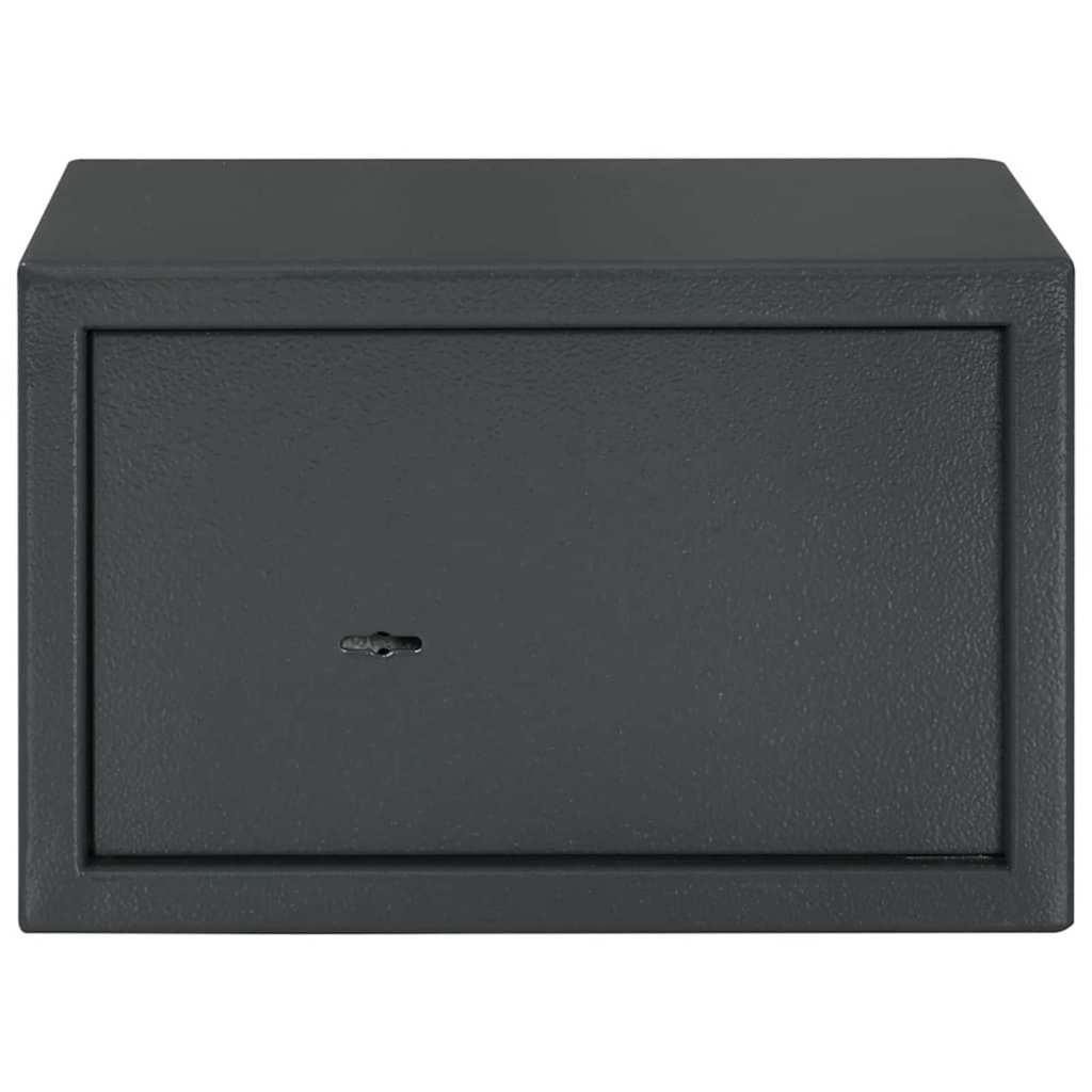 Cofre com bloqueio Cinza escuro RAL7016 20 x 31 x 20 cm Aço