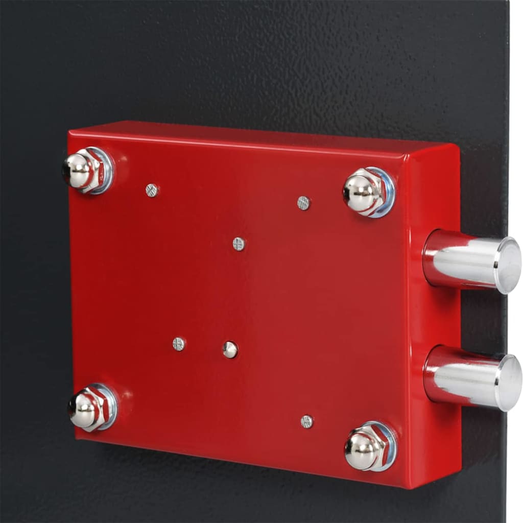 Cofre com bloqueio Cinza escuro RAL7016 25 x 35 x 25 cm Aço