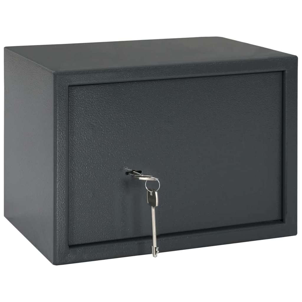 Cofre com bloqueio Cinza escuro RAL7016 25 x 35 x 25 cm Aço