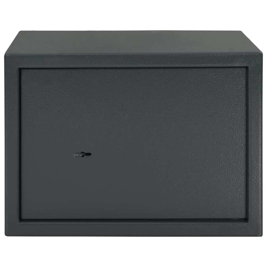 Cofre com bloqueio Cinza escuro RAL7016 25 x 35 x 25 cm Aço