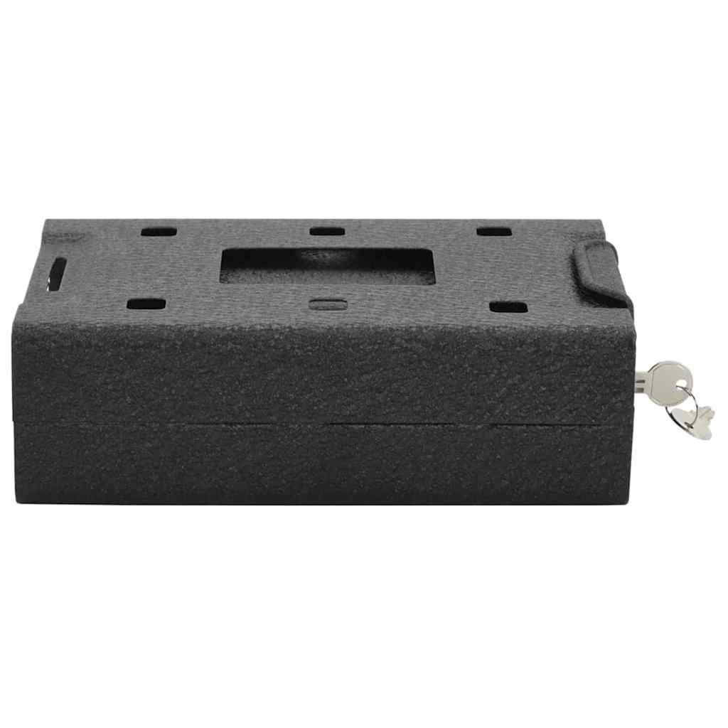 Cofre para Carro com bloqueio Preto 21.8 x 16 x 7 cm Aço