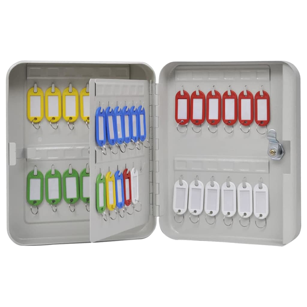 Caixa de Chaves com bloqueio Branco 20 x 7.5 x 25 cm Aço