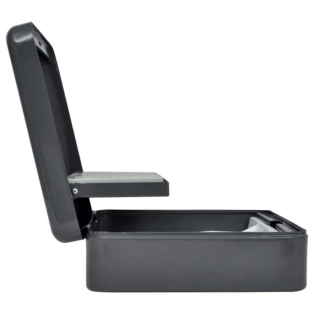 Cofre com bloqueio Preto 30 x 24 x 9 cm Aço