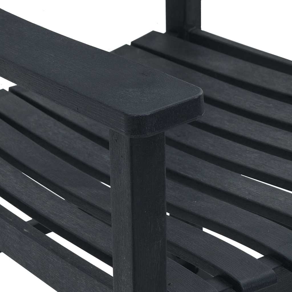 Cadeira de baloiço Preto 65 x 84 x 114 cm Polietileno