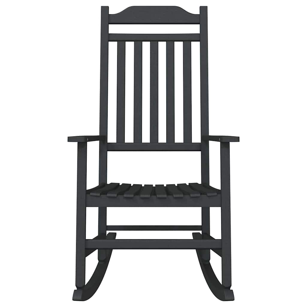 Cadeira de baloiço Preto 65 x 84 x 114 cm Polietileno