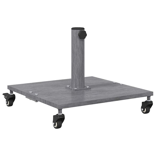 Base para chapéu de sol Visual de madeira cinza escuro