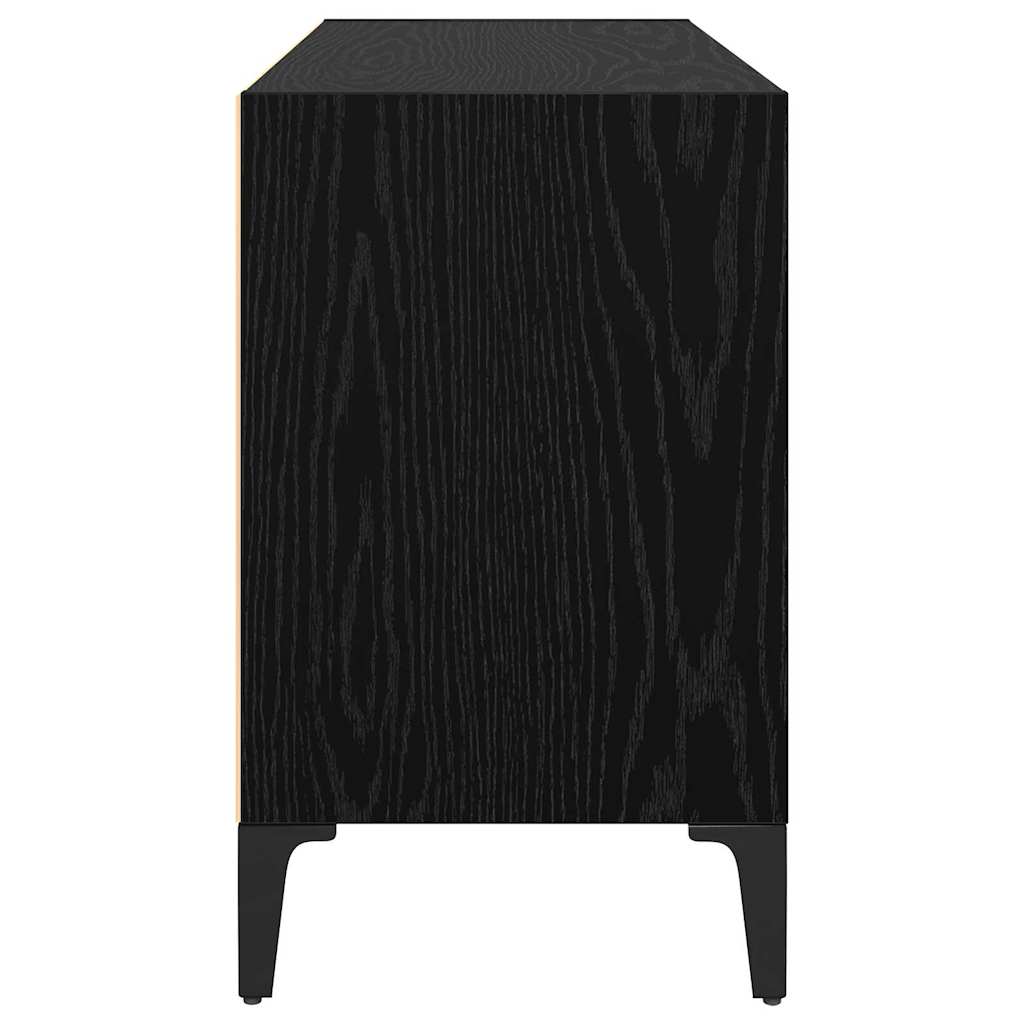Gabinete para TV Preto madeira processada