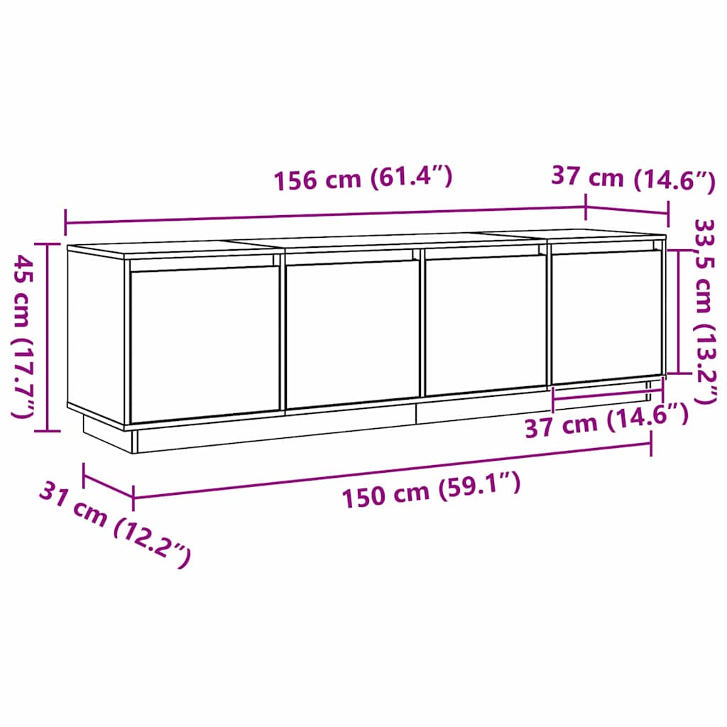 Gabinete para TV Castanho