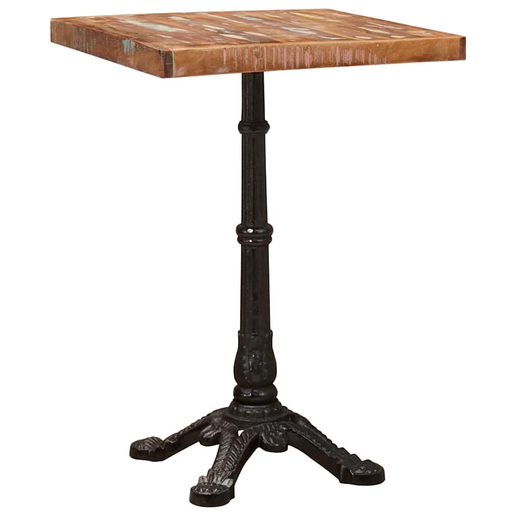 Mesa bistro Castanho 50 x 50 x 76 cm Madeira recuperada maciça