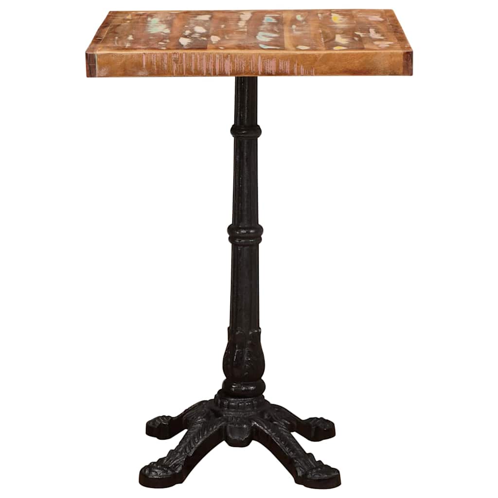 Mesa bistro Castanho 50 x 50 x 76 cm Madeira recuperada maciça