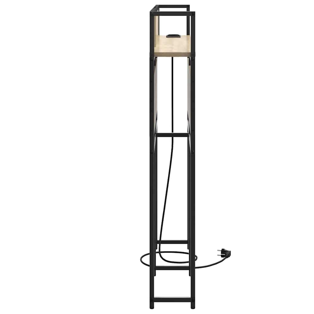 Cabeceira de armazenamento com cabeceira Carvalho sonoma 120 cm