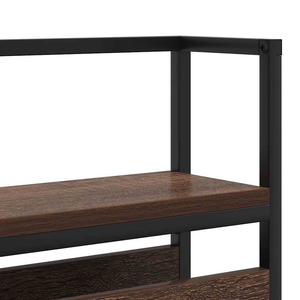 Cabeceira de armazenamento Carvalho castanho 120 cm