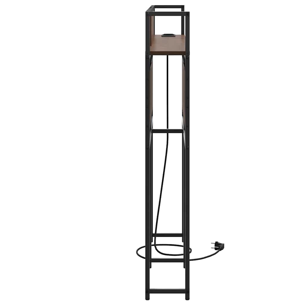 Cabeceira de armazenamento Carvalho castanho 120 cm