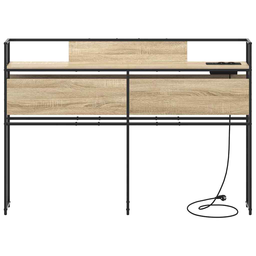 Cabeceira de armazenamento com cabeceira Carvalho sonoma 135 cm