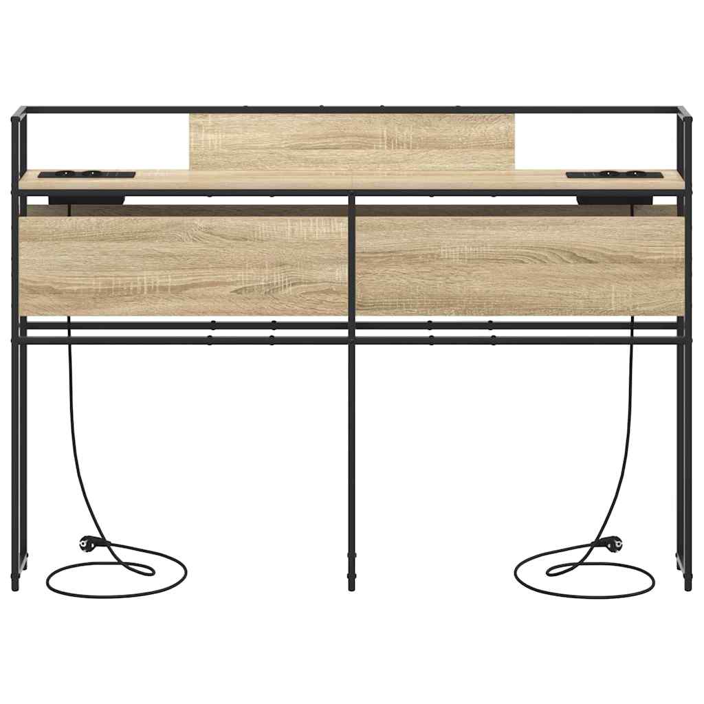 Cabeceira de armazenamento com cabeceira Carvalho sonoma 140 cm