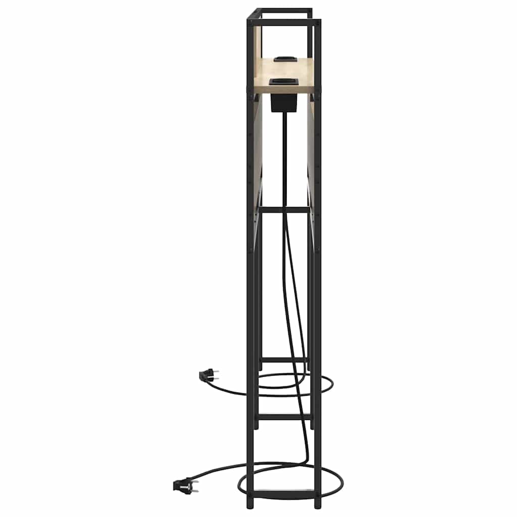Cabeceira de armazenamento com cabeceira Carvalho sonoma 140 cm
