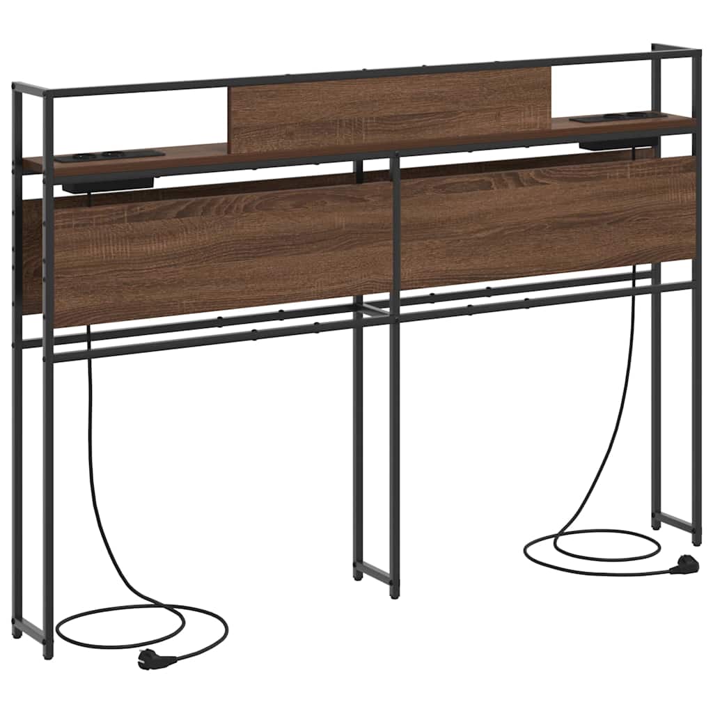 Cabeceira de armazenamento Carvalho castanho 150 cm