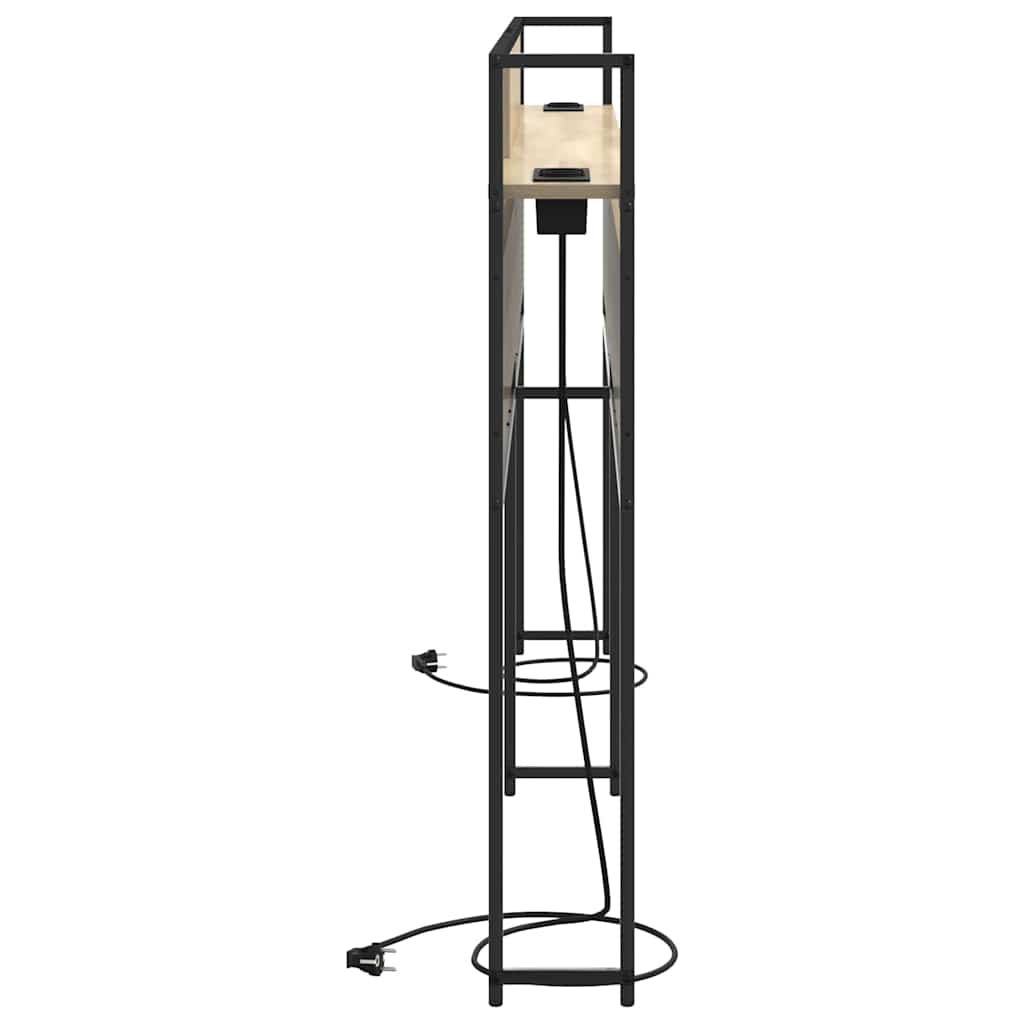 Cabeceira de armazenamento com cabeceira Carvalho sonoma 200 cm